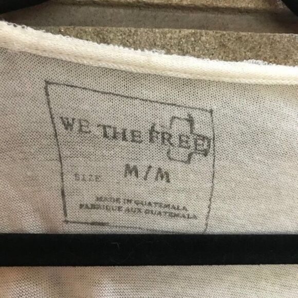 We The Free Draped Knit Top Cream off white Medium - Picture 5 of 5